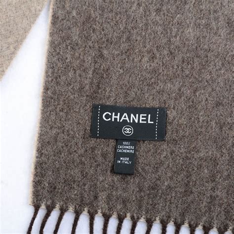 chanel scarves ebay|chanel brown cashmere scarf.